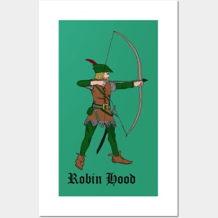 Robin Hood shooting arrow Posters and Art